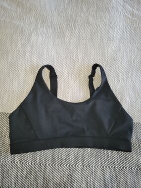 Lole Black Scoop-Neck Support Sports Bra Size L